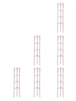 Stacking Tomato Ladders, Set Of 6 9 Stacking Tomato Ladders, Set Of 6 -Garden Tools Shop 40309 Red stacking tomato ladders set of 6 red tif