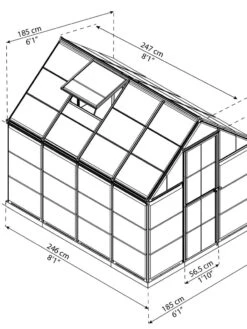 Canopia® By Palram Harmony™ Greenhouse, 6' 12 Canopia® By Palram Harmony™ Greenhouse, 6' -Garden Tools Shop 8588022 11V tif