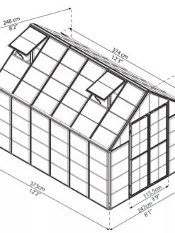 Canopia® By Palram Harmony™ Snap & Grow Greenhouse, 8' 39 Canopia® By Palram Harmony™ Snap & Grow Greenhouse, 8' -Garden Tools Shop 8591044 05V jpg
