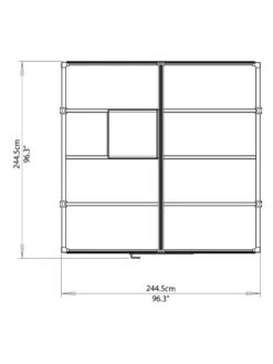 Canopia® By Palram Glory™ Greenhouse, 8' -Garden Tools Shop 8591547 14v
