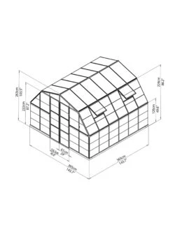 Canopia® By Palram Americana™ Greenhouse, 12' X 12' -Garden Tools Shop 8595693 15v scaled
