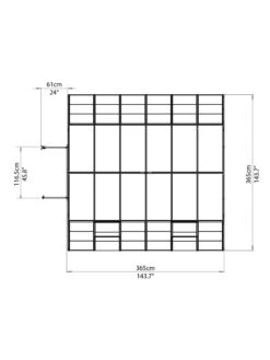 Canopia® By Palram Americana™ Greenhouse, 12' X 12' -Garden Tools Shop 8595693 16v scaled