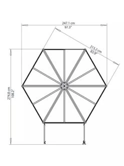 Canopia® By Palram Oasis Hexagon Greenhouse -Garden Tools Shop 8596238 005V tif