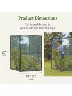 Crop Cage, 4' X 4' 9 Crop Cage, 4' X 4' -Garden Tools Shop 8596538 dimensions
