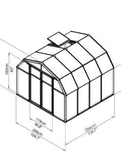 Canopia® By Palram Hobby Gardener Greenhouse, 8' 23 Canopia® By Palram Hobby Gardener Greenhouse, 8' -Garden Tools Shop 8599331 11V tif
