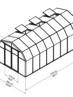 Canopia® By Palram Hobby Gardener Greenhouse, 8' 27 Canopia® By Palram Hobby Gardener Greenhouse, 8' -Garden Tools Shop 8599333 04V tif
