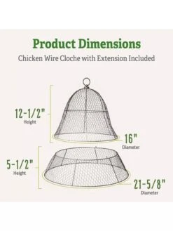 Chicken Wire Cloche With Extension 14 Chicken Wire Cloche With Extension -Garden Tools Shop 8600116 1