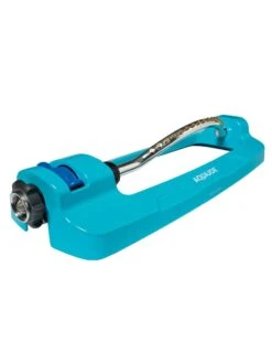 Aqua Joe AJ-OMS18-BRS Indestructible Metal Base Oscillating Sprinkler, 4295 Sq Ft Max Coverage