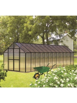 Garden Tools Shop -Garden Tools Shop 8611145 02v monticello greenhouse 8 x 24 black