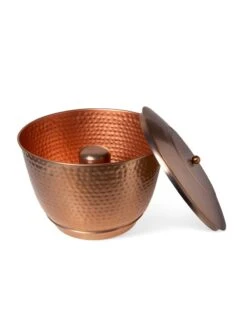 Hammered Copper Hose Pot With Lid -Garden Tools Shop 8613311 5812