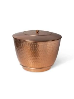 Hammered Copper Hose Pot With Lid -Garden Tools Shop 8613311 5815